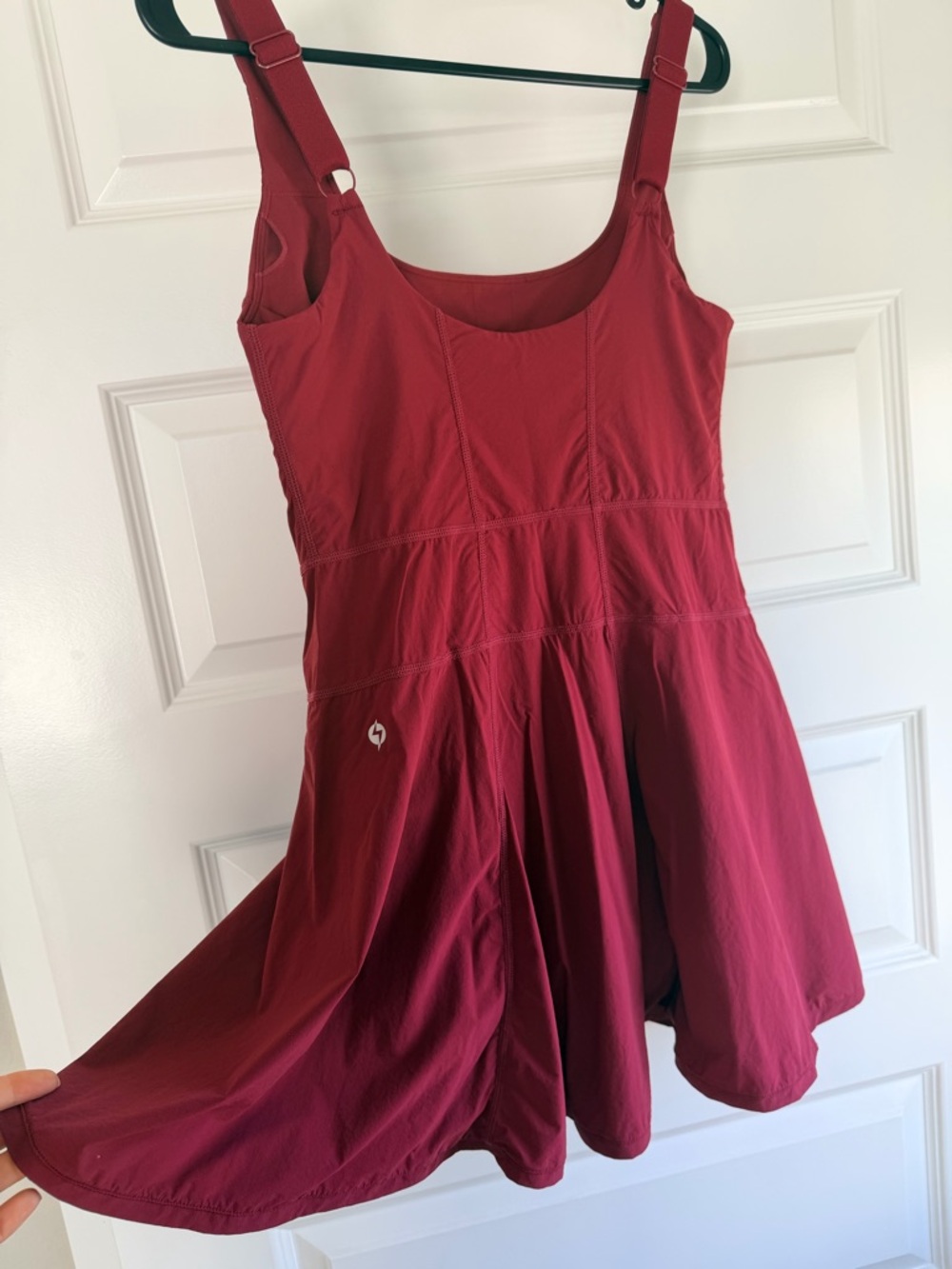 POPFLEX Tiebreaker Superdress Crimson Red Size M Built-in shorts w/pockets - Picture 7 of 7